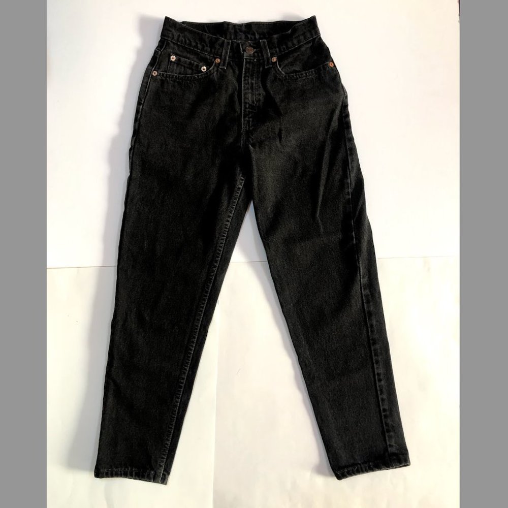 Vintage 90s Levi Women's Slim Fit Black Jeans